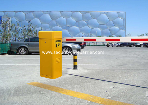 Yellow / White 80W Automatic Boom Barrier Gate For Parking / Traffic Access Control