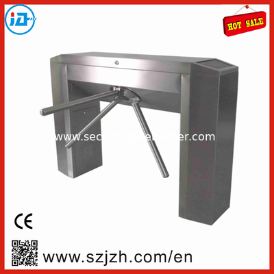Magnetic 304# Stainless Steel Tripod Turnstile Gate For Entrance Control