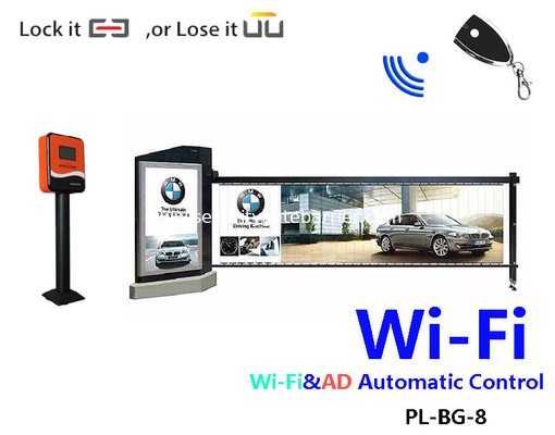 Wi-Fi&Advertisement,Airport 1,3,5s Automatic outdoor Traffic Barrier Gate for ad, PL-BG-8