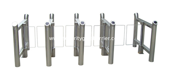 304 Stainless Steel Double Walkway Swing Arm Barriers ,  RFID Entrance Access Control